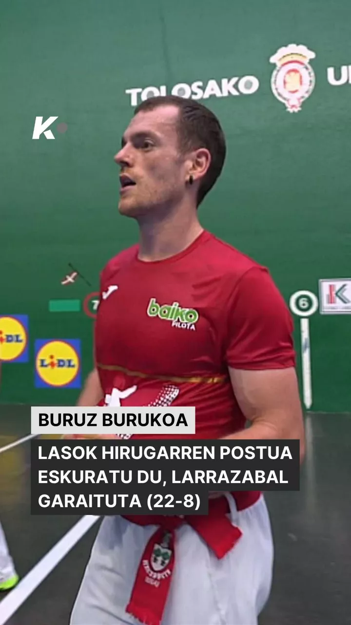 Pilota Banakakoa 3. postua laso vs Larrazabal