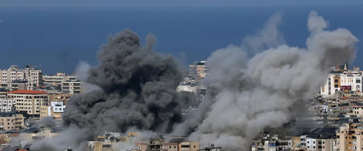 Ataque aéreo israelí en el suburbio de Dahieh en Beirut
