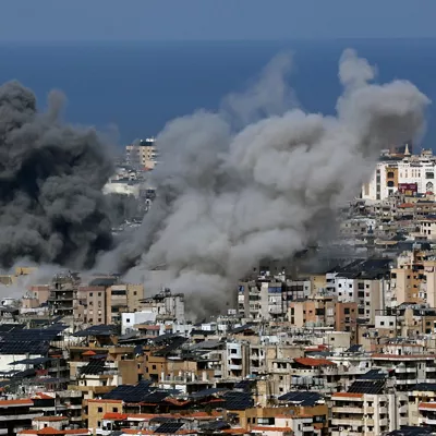 Ataque aéreo israelí en el suburbio de Dahieh en Beirut