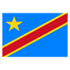 Bandera de la selección de fútbol de la República del Congo 