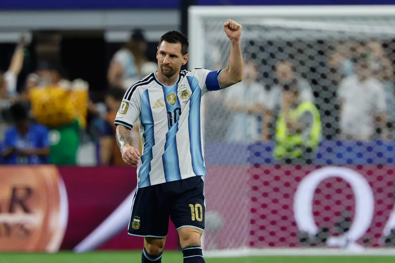 ARLINGTON (ESTADOS UNIDOS), 22/06/2026.- El delantero de Argentina Leo Messi celebra el gol conseguido ante Austria en el partido del Mundial 2026 entre Argentina y Austria, este lunes en Arlington, Texas. EFE/Mariscal

