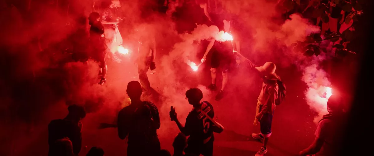 PARIS (France), 31/05/2026.- PSG fans react in Parc des Princes stadium in Paris, France, 30 May 2026. Paris Saint-Germain played Arsenal in the UEFA Champions League final in Hungary on 30 May.  (Liga de Campeones, Francia, Hungría) EFE/EPA/VALENTINA CAMU
