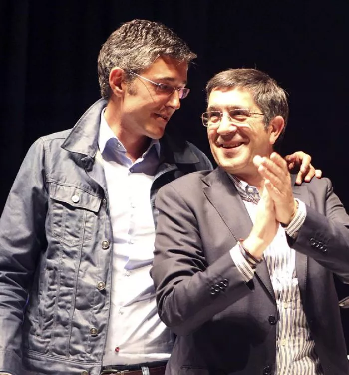 Eduardo Madina eta Patxi Lopez, PSE-EEk Barakaldon egindako ekitaldian. EiTB
