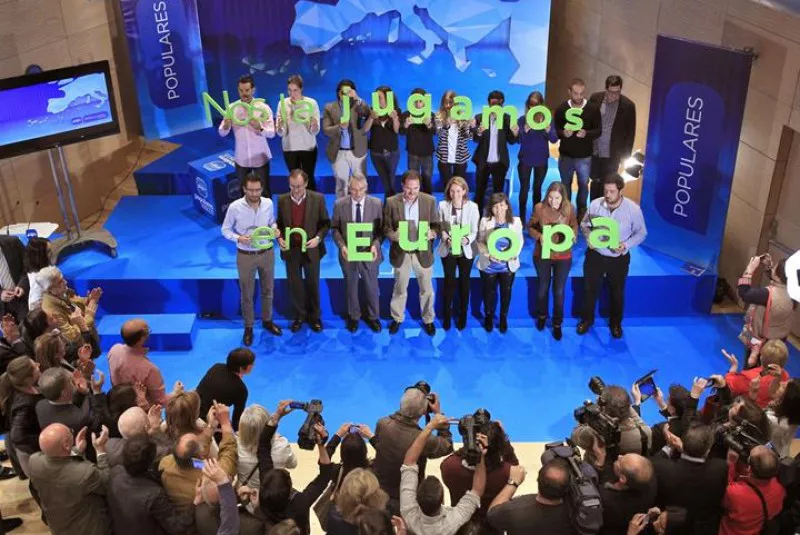 Acto de fin de campaña del PP en Bilbao. EFE