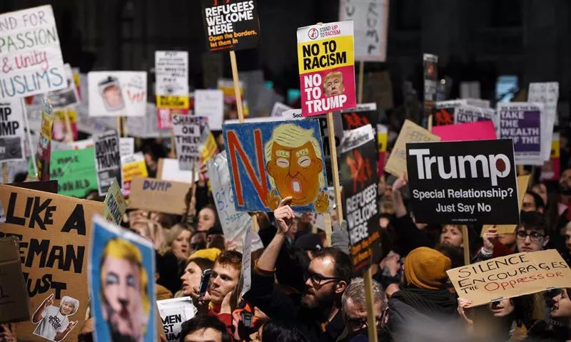 Protestas en Estados Unidos. Foto: EFE