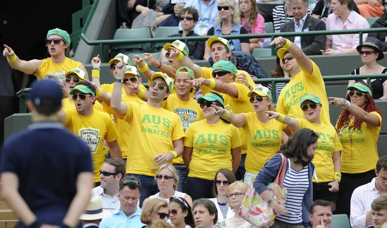 Seguidores del tenista australiano Lleyton Hewitt. EFE