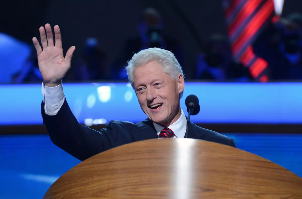 Bill Clinton durante su discurso. Foto: EFE