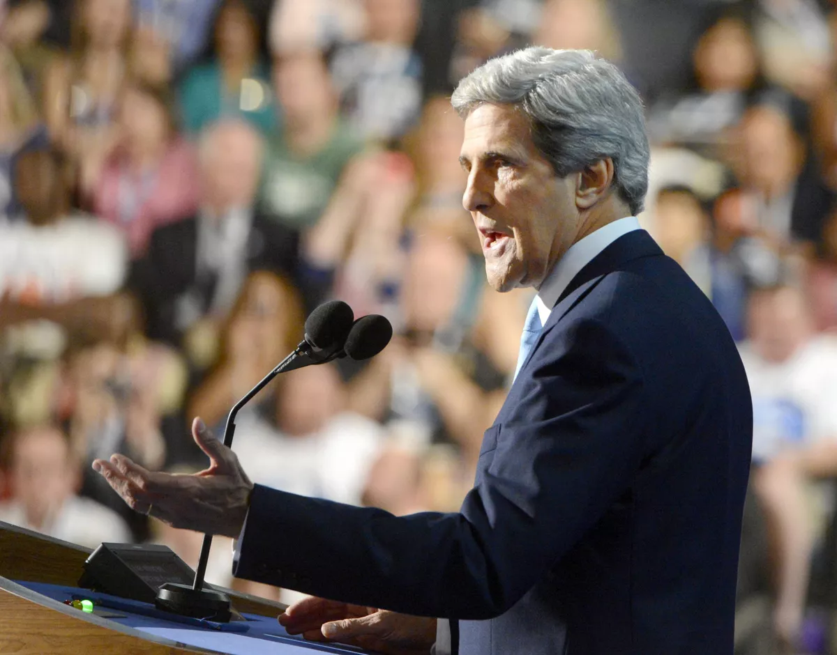 John Kerry, durante su discurso. Foto: EFE