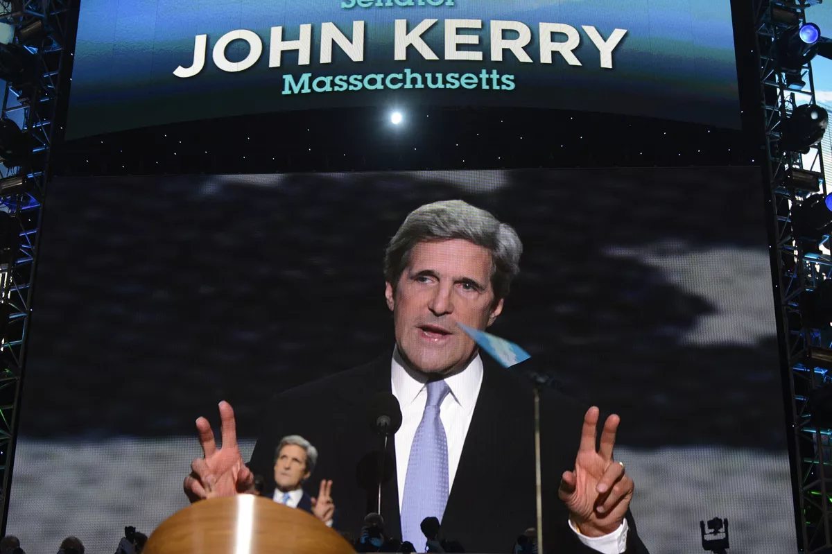 John Kerry también participó en la convención. Foto: EFE