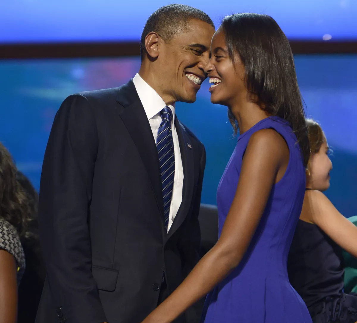 Barack Obama y su hija Malia. Foto: EFE