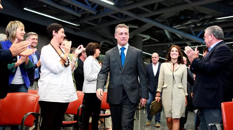 Iñigo Urkulluk bere proiektua aurkeztu du. (Argazkia: EFE)