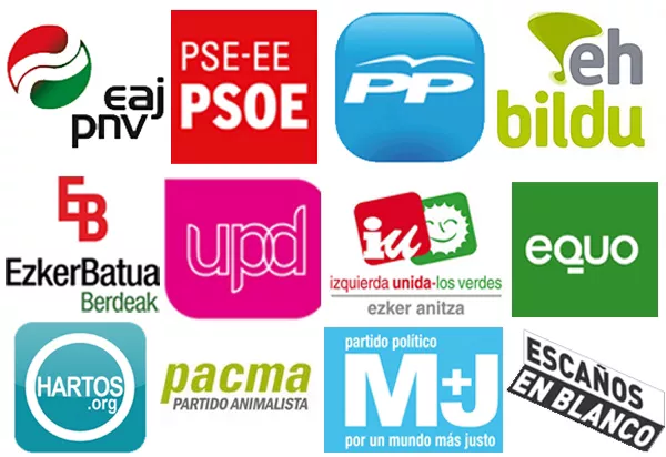Veinte partidos se presentarán a las elecciones vascas. Foto: EITB