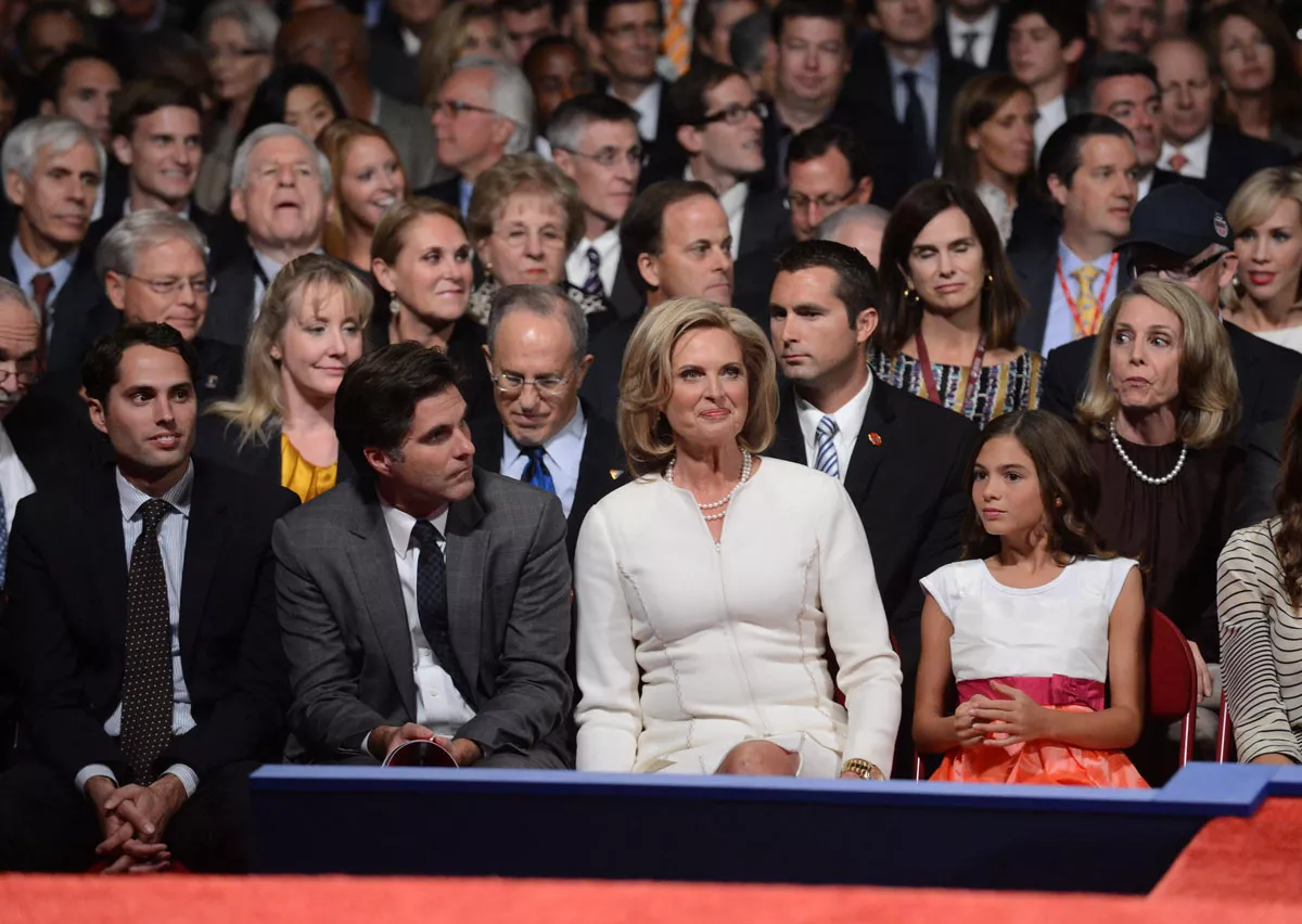 Anne Romney, sentada entre el público. Foto: EFE