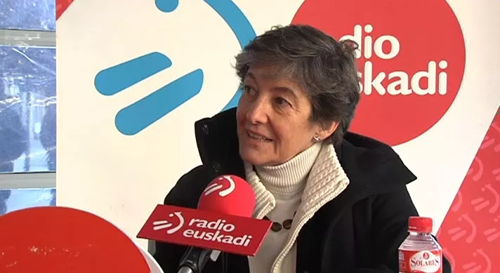 Laura Mintegi EH Bilduren Legebiltzarreko bozeramailea.