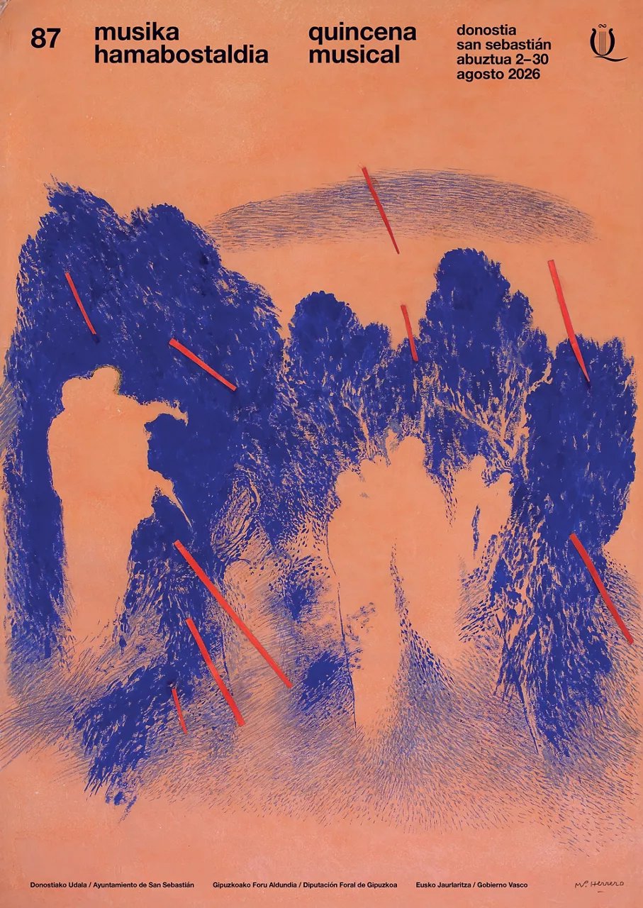 Musika Hamabostaldiaren 87. edizioaren kartela.