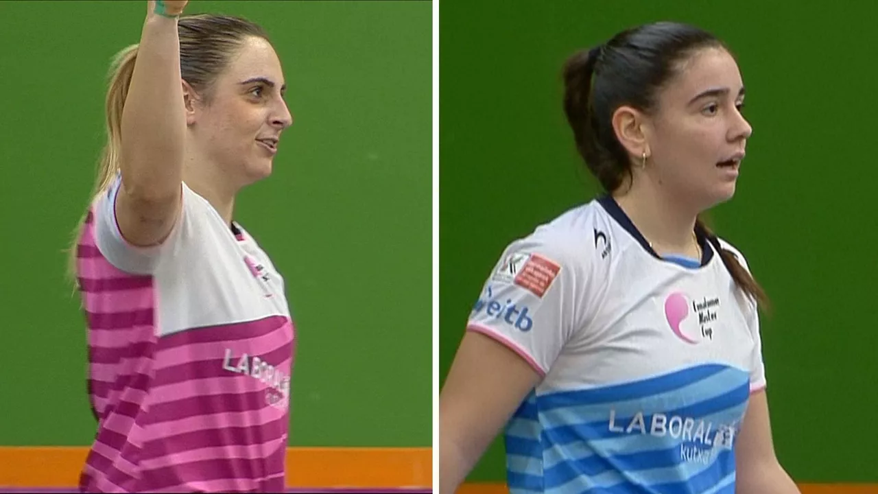 Amaia Aldai eta Enara Gaminde,  Emakume Master Cupeko Lau T'erdiko txapelketako finalistak.