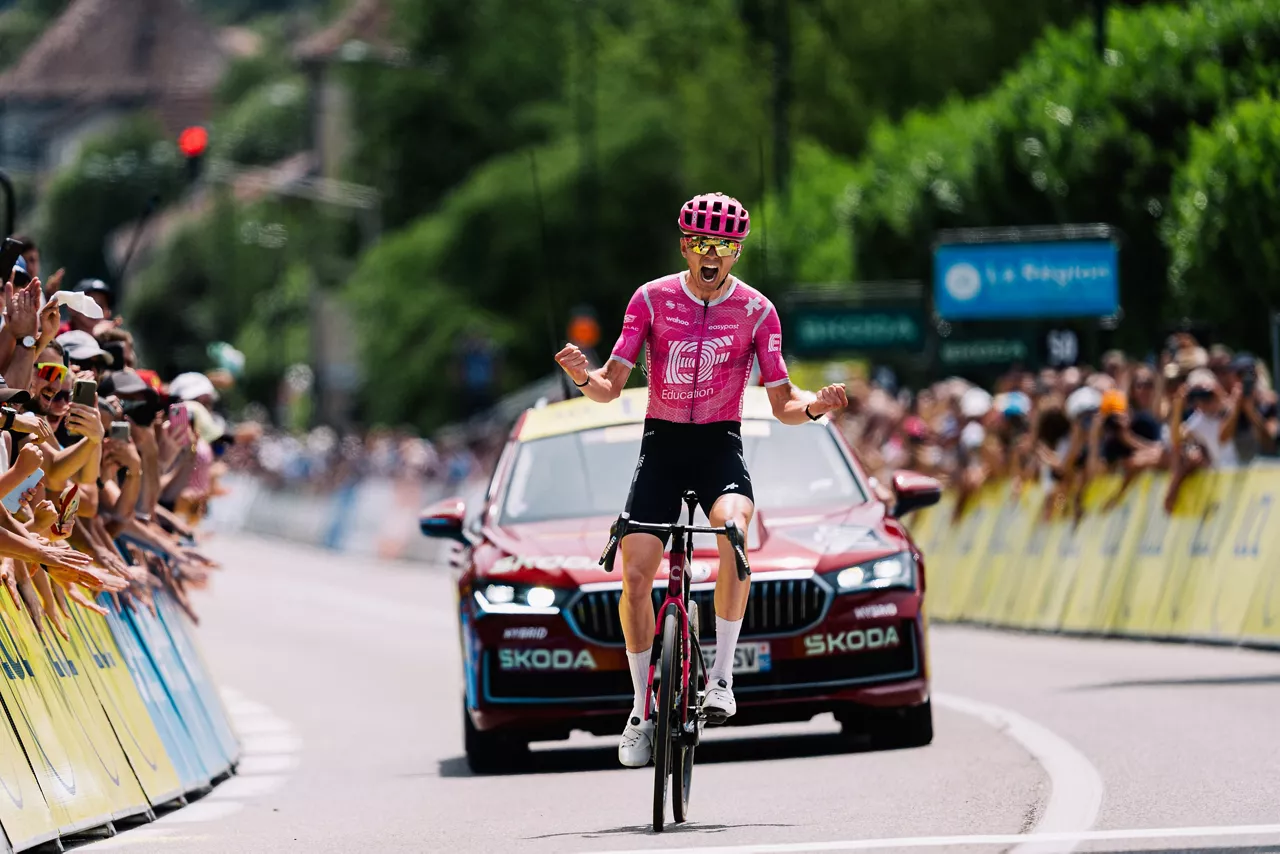 Alex Baudin (EF Education). Tour Auvernia-Ródano-Alpes. Lehen etapa.