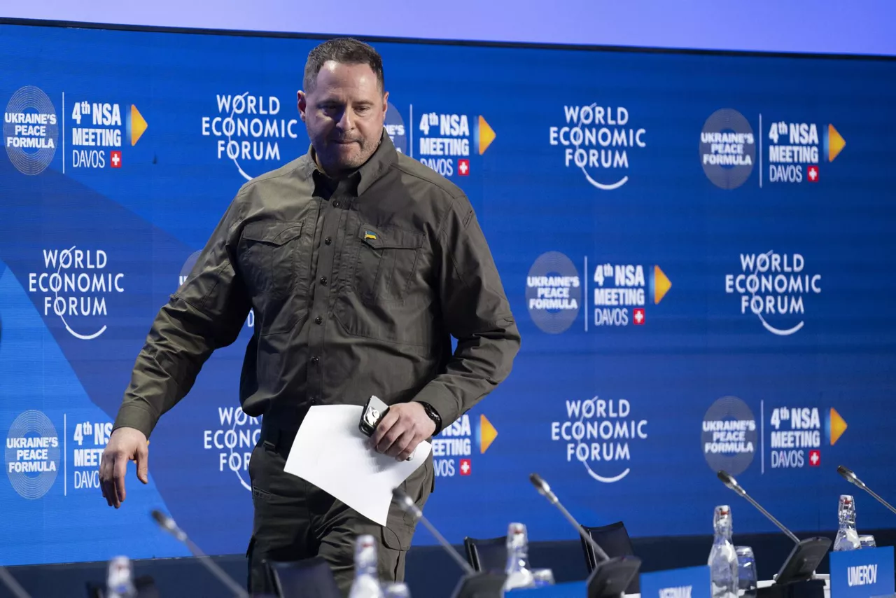 Davos (Switzerland), 28/11/2025.- (FILE) - Andriy Yermak, the Head of the Office of the President of Ukraine, attends a press conference after the 4th meeting of the National Security Advisors (NSA) on the 'Peace Formula' for Ukraine, in Davos, Switzerland, 14 January 2024 (reissued 28 November 2025). Ukrainian President Zelensky announced on 28 November 2025 the resignation of his Chief of Staff, Andriy Yermak, following an anti-corruption raid on Yermak's home. Yermak, Zelensky's closest advisor, had faced increasing pressure over a corruption scandal, despite not being personally accused of any wrongdoing. (Suiza, Ucrania) EFE/EPA/GIAN EHRENZELLER
