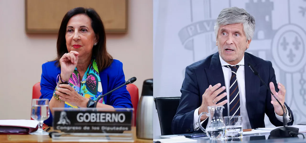 Argazkia Marlaska eta Robles