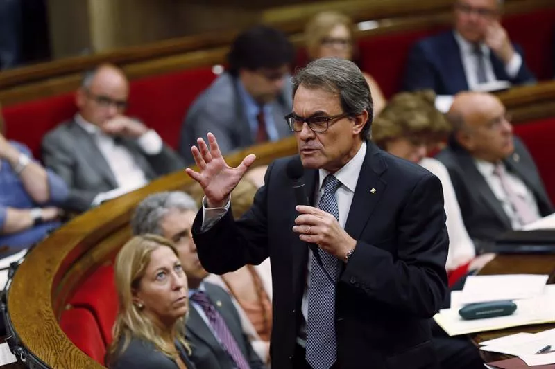 Artur Mas Kataluniako presidentea Parlamentuan efe