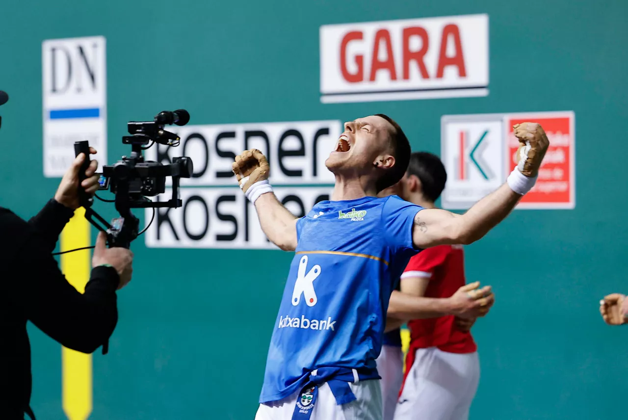 Unai Lasoren orrua, finala amaituta. Argazkia: EFE