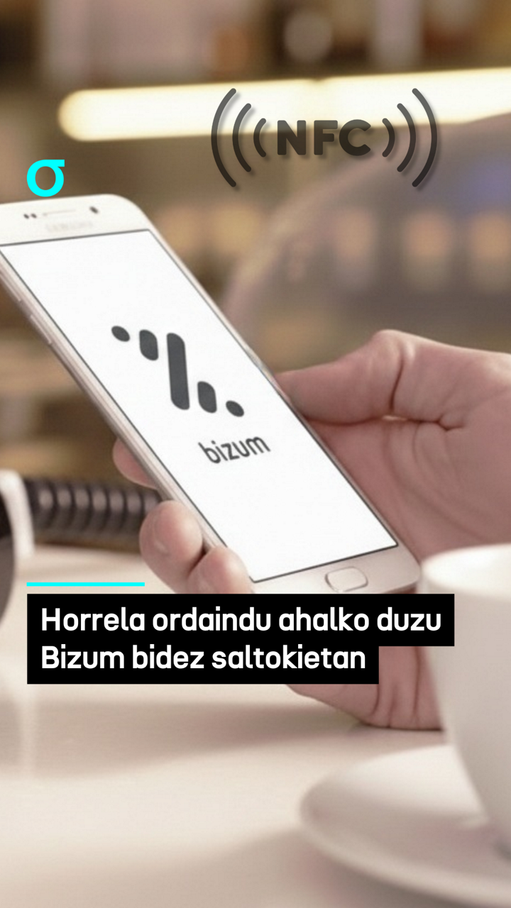 Zelan ordaindu Bizum bidez dendetan?
