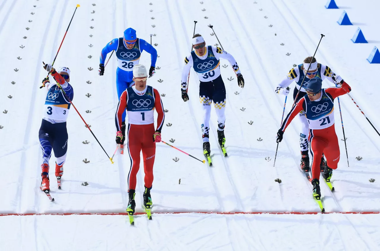 Johannes Hoesflot Klaebo eta Erik Valnes, Olinpiar Jokoetan. 