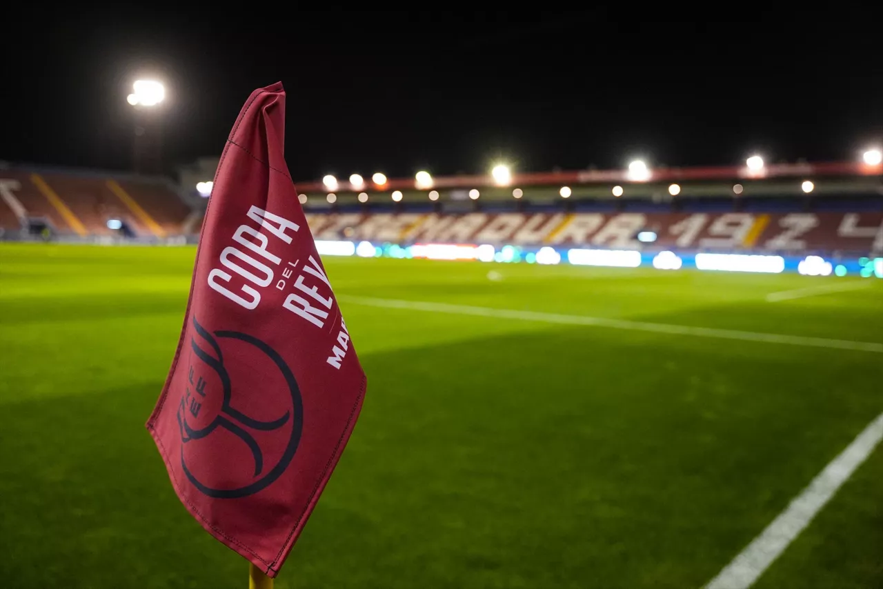 Copa del Rey banderín de córner