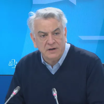 Rueda de prensa de Javier de Andrés, presidente del PP vasco