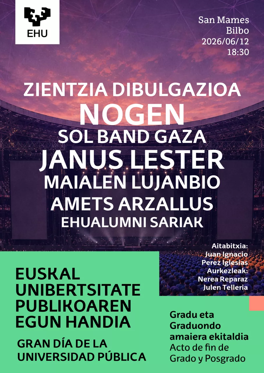 EHU graduazio ekitaldia 2025-2026 ikasturtea