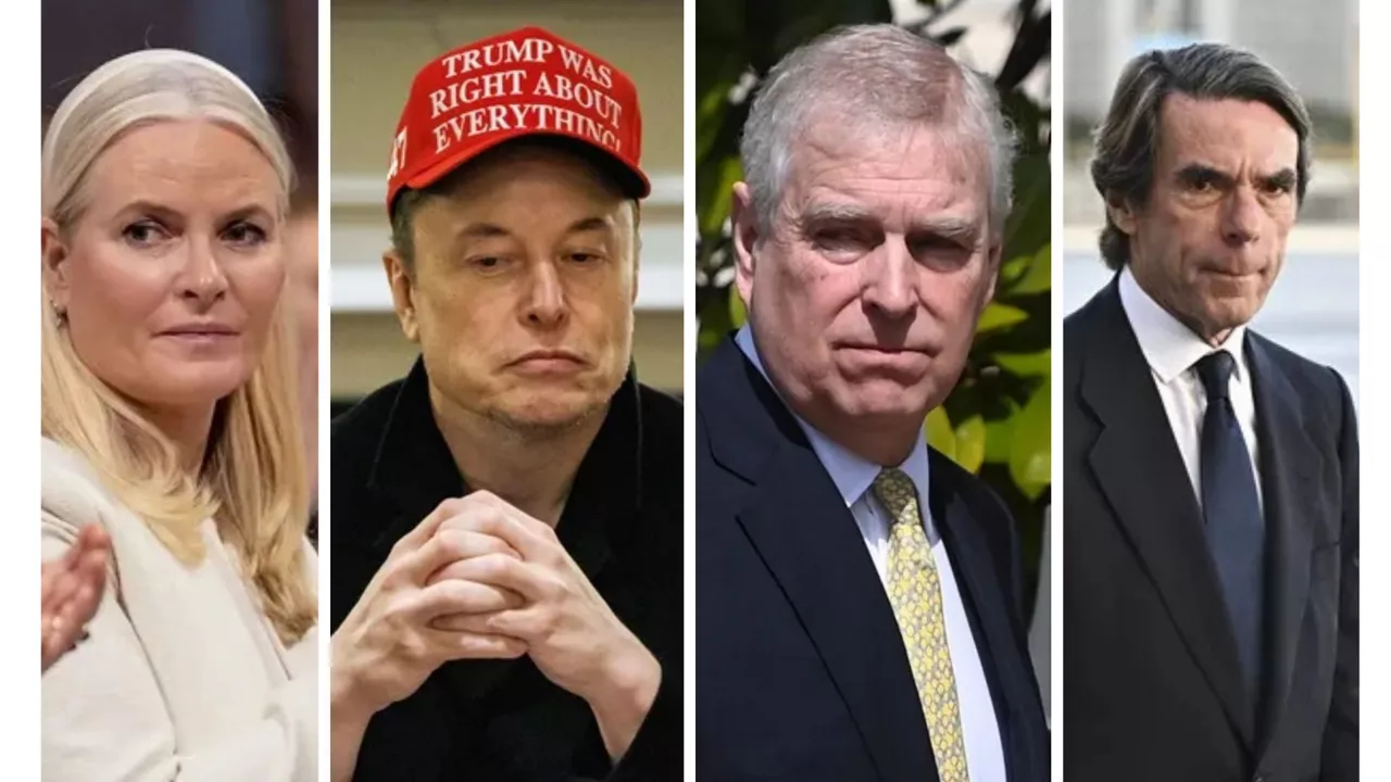 La princesa noruega Mette-Marit, Elon Musk y José María Aznar: los últimos nombres aparecidos en los archivos del financiero pederasta Epstein 
