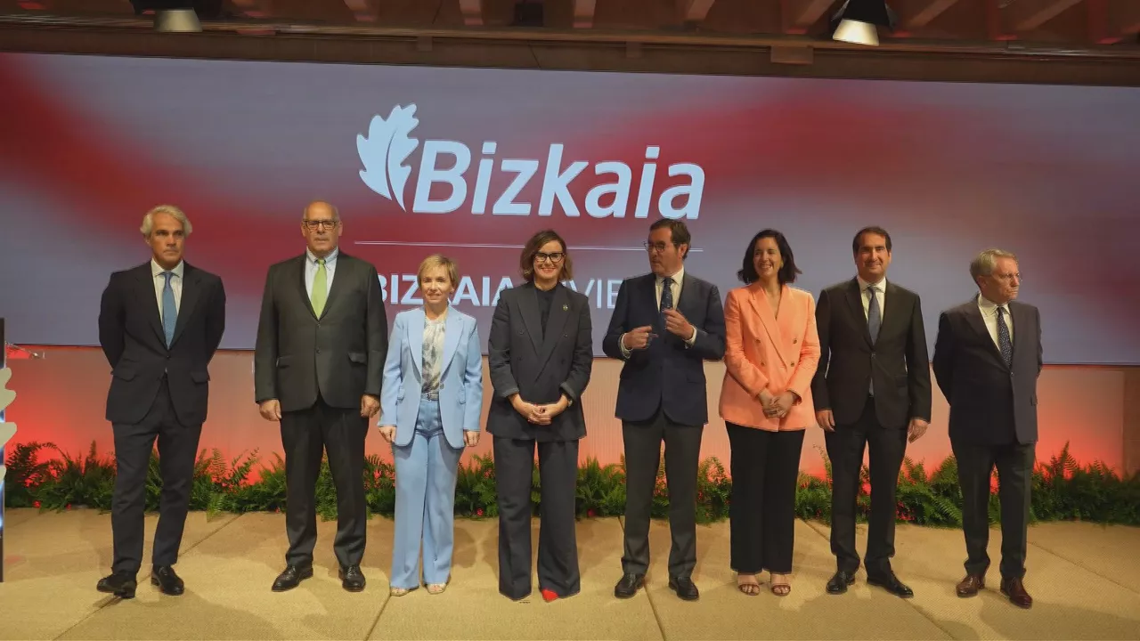 El acto de la Diputación de Bizkaia en Madrid. EFE