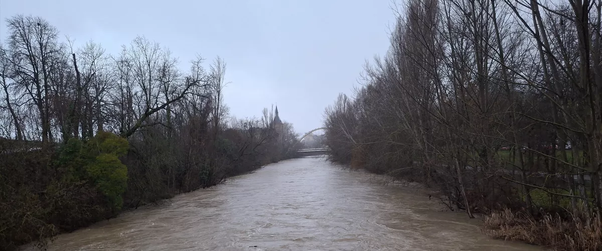 Crecida del río Arga a su paso por Pamplona.



EUROPA PRESS

14/2/2026