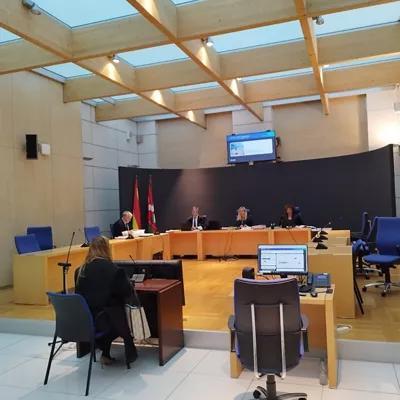 Juicio en la Audiencia de Gipuzkoa contra unos padres acusados de intentar asesinar a su bebé por el síndrome del niño zarandeado.

