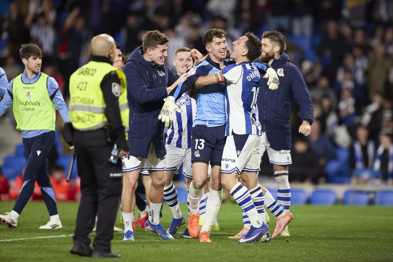 Unai Marrero eta Mikel Oyarzabal (Reala).