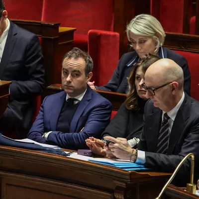 02 February 2026, France, Saint Ouen: French Prime Minister Sebastien Lecornu takes part in the debate on the two motions of censure in the National Assembly. Photo: Sadak Souici/ZUMA Press Wire/dpa



02/2/2026 ONLY FOR USE IN SPAIN