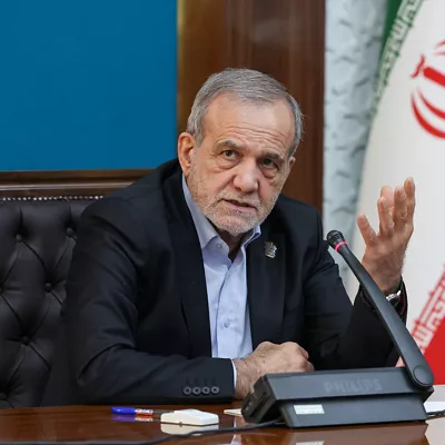 El presidente de Irán, Masud Pezeshkian
