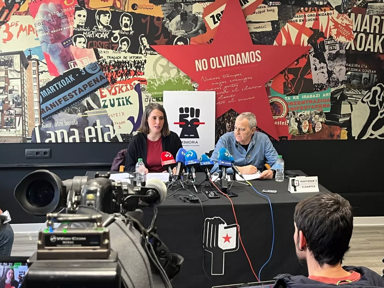 Rueda de prensa de Martxoak 3



REMITIDA / HANDOUT por MARTXOAK 3

Fotografía remitida a medios de comunicación exclusivamente para ilustrar la noticia a la que hace referencia la imagen, y citando la procedencia de la imagen en la firma

24/2/2026