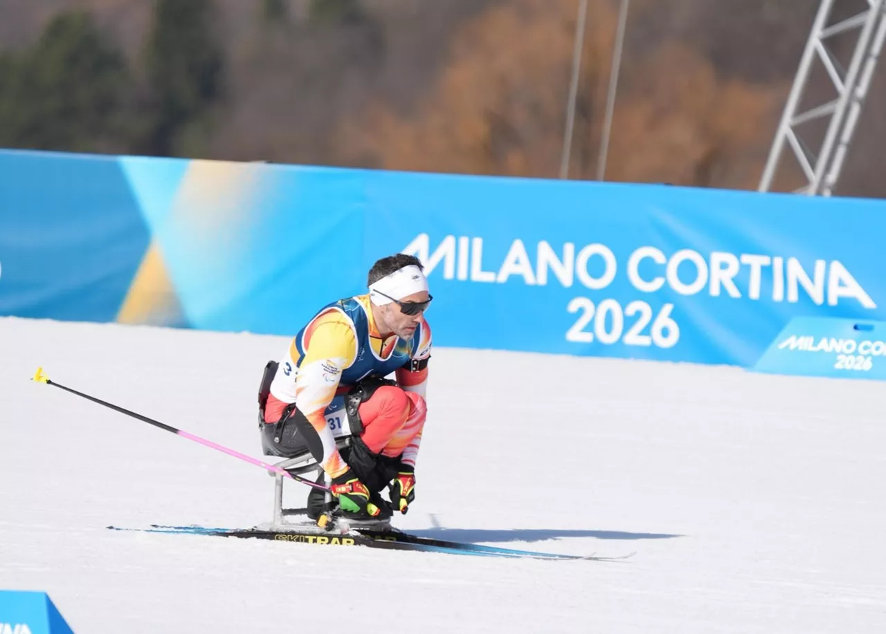 Higinio Rivero durante los Juegos Paralímpicos de Invierno de Milán y Cortina d'Ampezzo 2026



REMITIDA / HANDOUT por PAULINO ORIBE/COMITÉ PARALÍMPICO ESPAÑOL

Fotografía remitida a medios de comunicación exclusivamente para ilustrar la noticia a la que hace referencia la imagen, y citando la procedencia de la imagen en la firma

10/3/2026