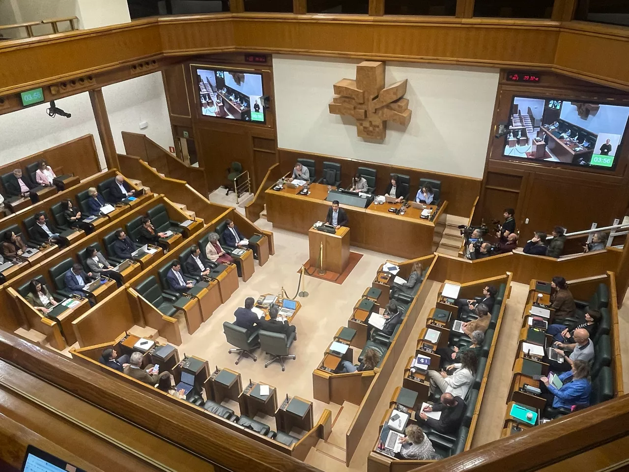 (Foto de ARCHIVO)

Pleno en el Parlamento Vasco



REMITIDA / HANDOUT por EUSKO LEGEBILTZARRA

Fotografía remitida a medios de comunicación exclusivamente para ilustrar la noticia a la que hace referencia la imagen, y citando la procedencia de la imagen en la firma

17/4/2026