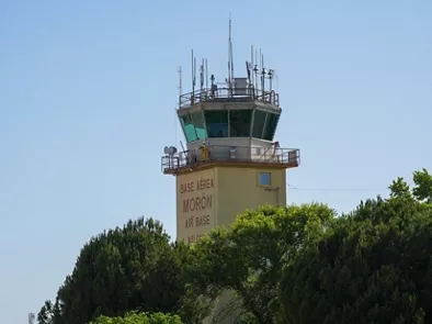 (Foto de ARCHIVO) Torre de control de la base de Morón (Sevilla) FRANCISCO J. OLMO / EUROPA PRESS 02/3/2026