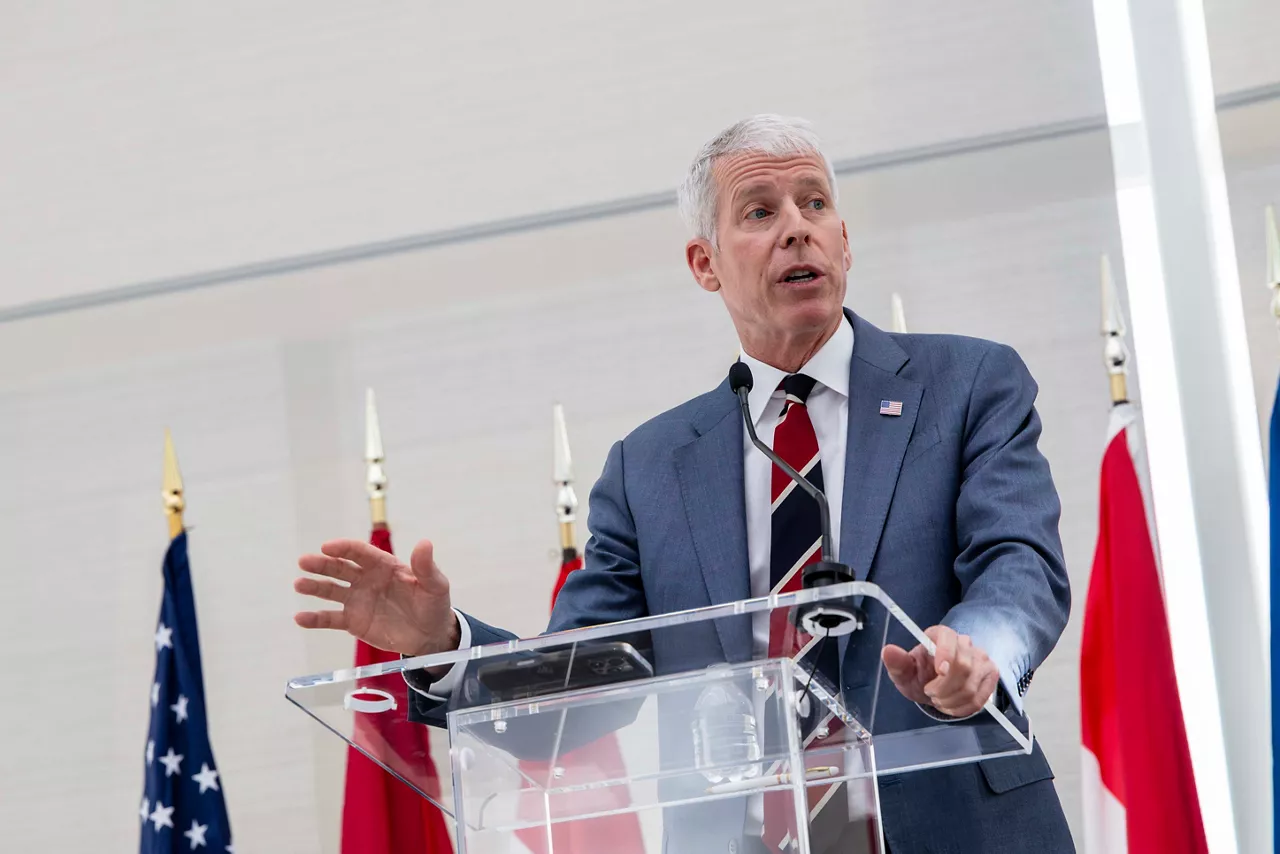 (Foto de ARCHIVO)

March 25, 2026, Washington, Dc, United States: U.S. Energy Secretary Chris Wright, delivers remarks during the Transatlantic Gas Security Summit at the United States Institute of Peace, February 24, 2026 in Washington, D.C.



Europa Press/Contacto/Lowell Whitman/Interior Depa

25/3/2026