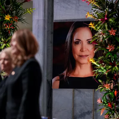 (Foto de ARCHIVO)

10 December 2025, Norway, Oslo: A picture of Nobel Peace Prize laureate Maria Corina Machado in Oslo City Hall duing the Nobel Peace Prize award ceremony. Due to the circumstances in her home country of Venezuela, the Nobel Peace Prize laureate, Venezuelan oppo
sition leader, Maria, was unable to attend the award ceremony in Norway. Photo: Ole Berg-Rusten/NTB/dpa



10/12/2025 ONLY FOR USE IN SPAIN