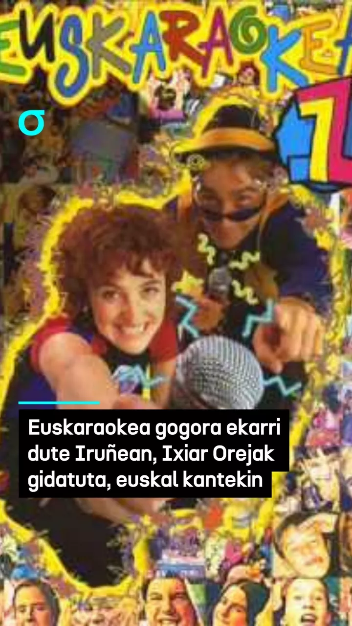 Euskaraokea gogora ekarri dute Iruñean, Ixiar Orejak gidatuta, euskal kantekin
