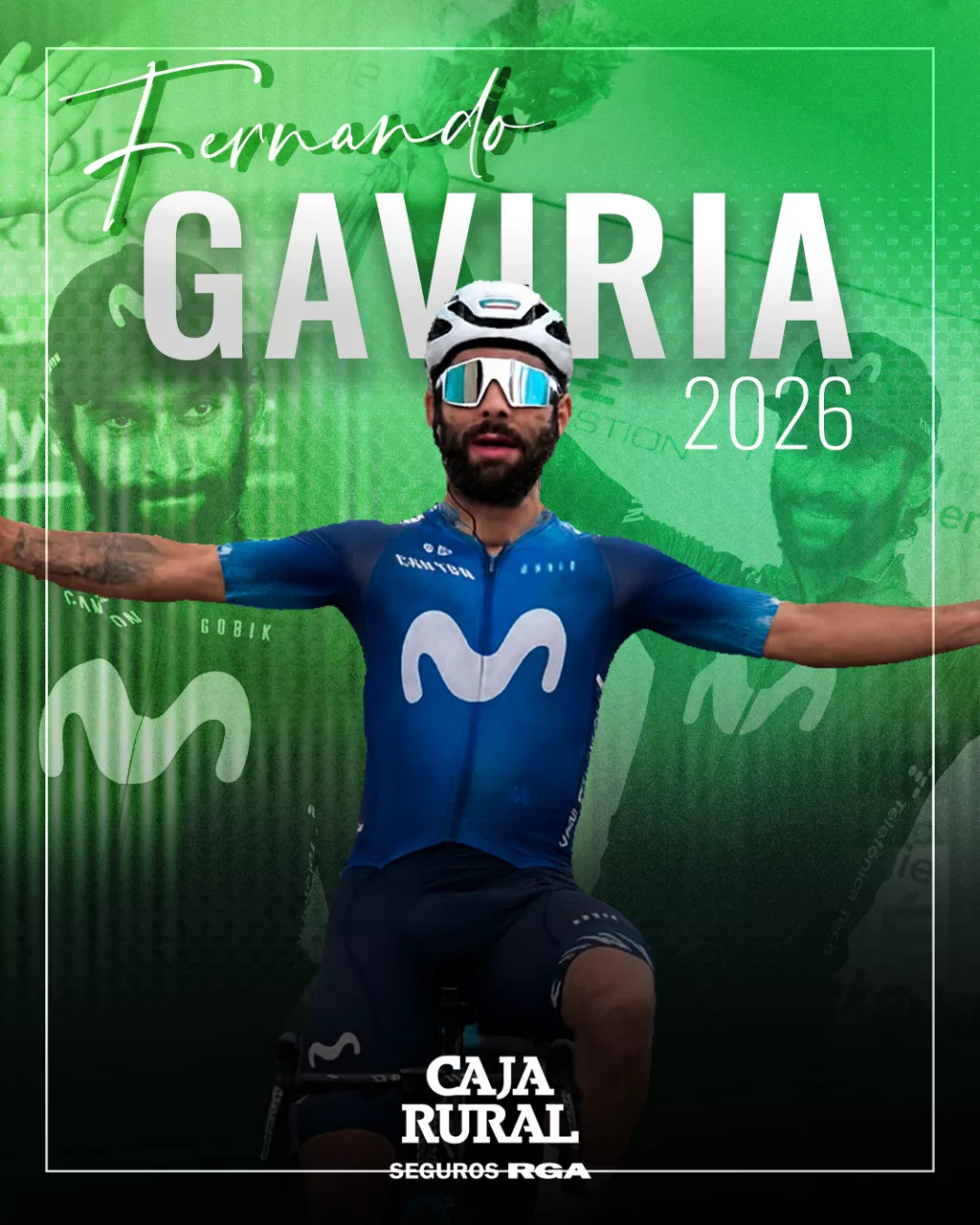 Caja Rural Seguros RGA taldeak Fernando Gaviria fitxatu du. 