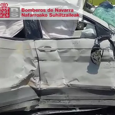Herida muy grave una mujer de 26 años tras sufrir un accidente vial en Sarasa