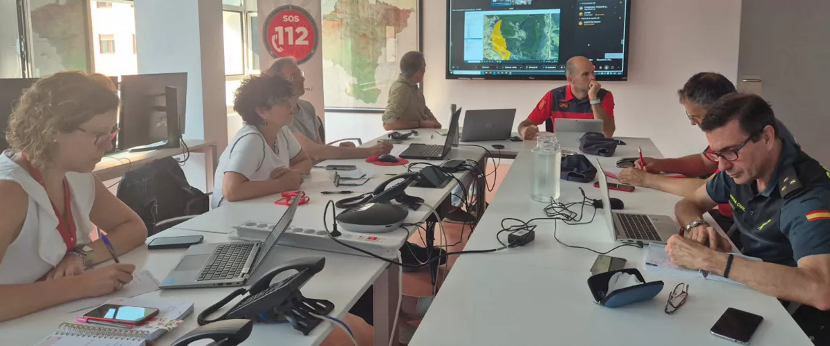 reunión del Comité Asesor de Emergencias (CAE) Navarra incendios suteak