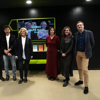Joxean Fernandez (Euskadiko Filmategia), Carlos Muguiro (EQZE), Edurne Ormazabal (Tabakalera), Ruth Pérez de Anucita (Zinemaldia), Lur Olaizola (Tabakalera), Josemi Beltran