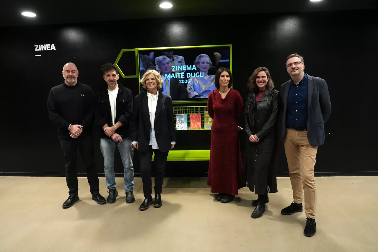 Joxean Fernandez (Euskadiko Filmategia), Carlos Muguiro (EQZE), Edurne Ormazabal (Tabakalera), Ruth Pérez de Anucita (Zinemaldia), Lur Olaizola (Tabakalera), Josemi Beltran