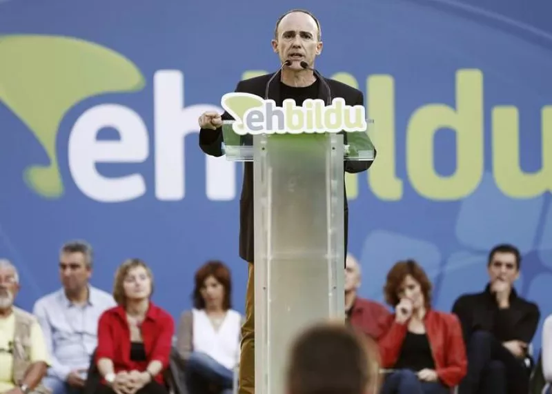 Josu Juaristi, EH Bilduren ekitaldi batean. EFE